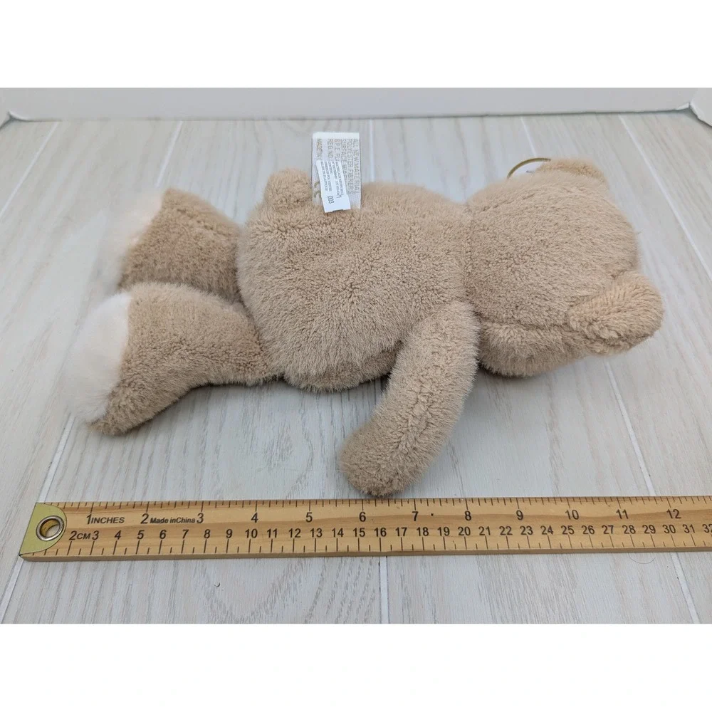 Bearington Collection Teddy Bear Plush Fuzzy Fur Tan Cream